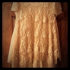 Lacy tunic top